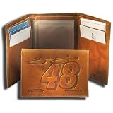 RICO Jimmie Johnson Embossed Leather Trifold Wallet