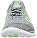 Nike Mens Free 4.0 Flyknit Running Shoes-Cool Grey/Green Strike-11.5