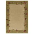 Home Floral Border Rug - Green (48x70")