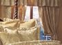 Imperial Gold Curtain Set w/ Valance/Sheer/Tassels