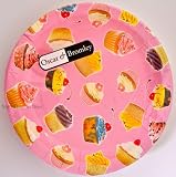 Pack of 8 Fairy Cup Cake 7  Paper Plates Pink