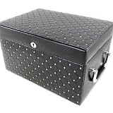 Coffret &agrave; Bijoux "Diamonds" noir strass (XL)