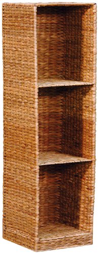 Hansen Korb 300/20/3 DVD-Regal aus Wasserhyazinthe / mit 3 F&auml;chern / B 18 T 19 H 70 cm