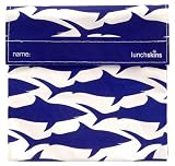 Reusable Cloth Sandwich Bag - Navy Blue Shark