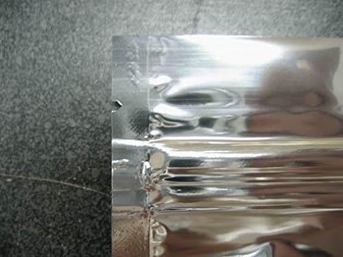 Stand up Pouch 6x9 Bag (SUP-C) 8 oz. w/ Ziplock Closure, Clear-silver - Pack of 50