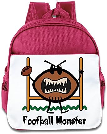NATY Angry Football Monster Cartoon School Backpacks With Pink For Youth