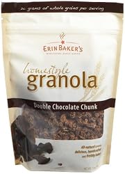 Erin Baker's Homestyle Granola, Double Chocolate Chunk, 12-Ounce Bags (Pack of 6)