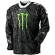 One Industries Monster Men's Carbon Off-Road Motorcycle Jersey w/ Free B&F Heart Sticker Bundle
