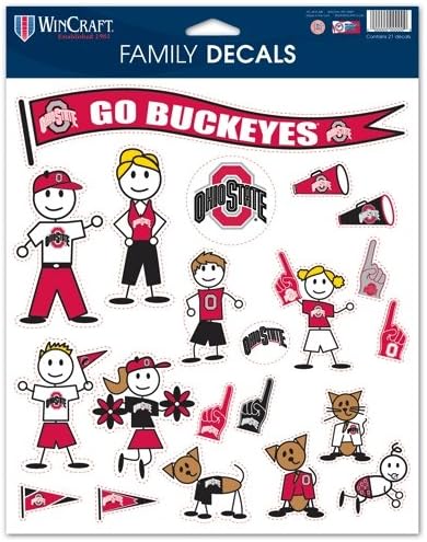 Ohio State Buckeyes Official NCAA 11"x17" Family Car Decal