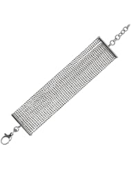 Italian Sterling Silver Diamond Cut Bead Bracelet, 7.25 + 1" Extender