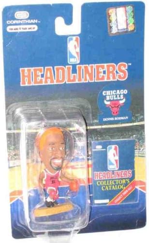 1996 Dennis Rodman - Orange Hair Version - Chicago Bulls NBA - Red Uniform