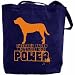 Canvas Tote Bag Navy Blue  Greater Swiss Mountain Dog Power  Dog