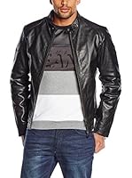 Armani Jeans Cazadora Piel (Negro)