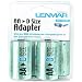LENMAR PROAA2D D-SIZE ADAPTER FOR AA BATTERIES