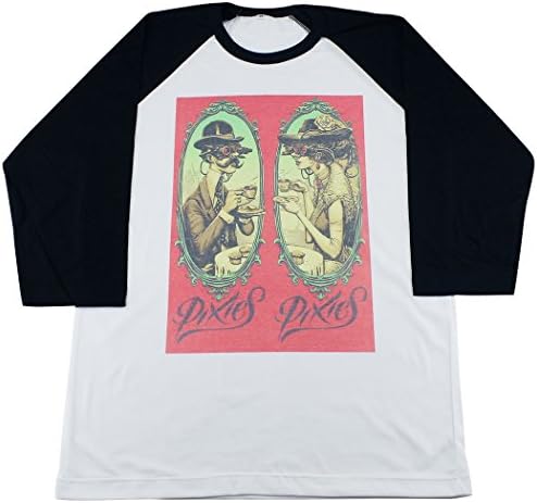 Pixies alternative rock band music Raglan T-Shirt White # GV620.6 size M