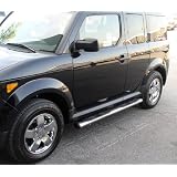 Honda Element Honda Element Oval Tubes Stainless Nerf Bars & Tube Side Step Bars... by American Auto Accessories