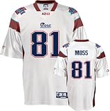 Randy Moss Reebok Super Bowl XLII New England Patriots Jersey - Large