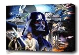 THE SAGA OF STAR WARS CANVAS ART MOUNTED HUGE 24X32