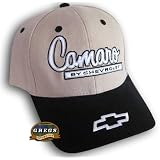 Camaro By Chevrolet Bowtie Hat Cap Black khaki by Gregs Automotive LLC