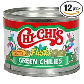 Chi Chi's Green Chilies Diced, 4.25-Ounce Units (Pack of 12)