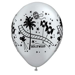 package of 50 11'' Hollywood latex balloon
