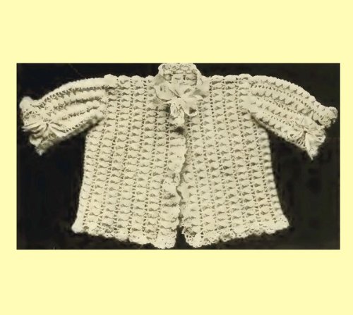 Infants Crocheted Sacque- Columbia No. 1 [Annotated]