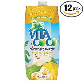 Vita Coco Coconut Water, Tangerine Puree, 17- Ounce Boxes (Pack of 12)