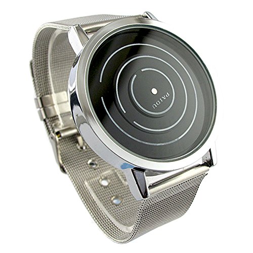 Youyoupifa Black Dial Sliver Strap Fashion Quartz Watch Youyoupifa Black Dial Sliver Strap Fashion Quartz Watch