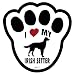 Paw Prints Suction Cup Signs - Irish Setter