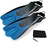 Cressi Palau Short Snorkeling Swim Fins with Mesh Bag
