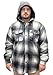 Woodland Supply Co. Men's Plaid Flannel Thermal Lined Heavy Warm Hoodie Jacket