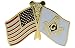 Sujak Military Items Masonic and US American Flag Hat Lapel Pin HON70096