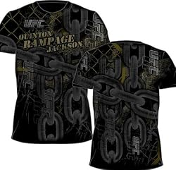 UFC Ultimate Fighting Championship Quinton Rampage Jackson Chains Black T-shirt Tee