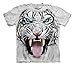 The Mountain Kids Big Face Tribal White Tiger T-Shirt
