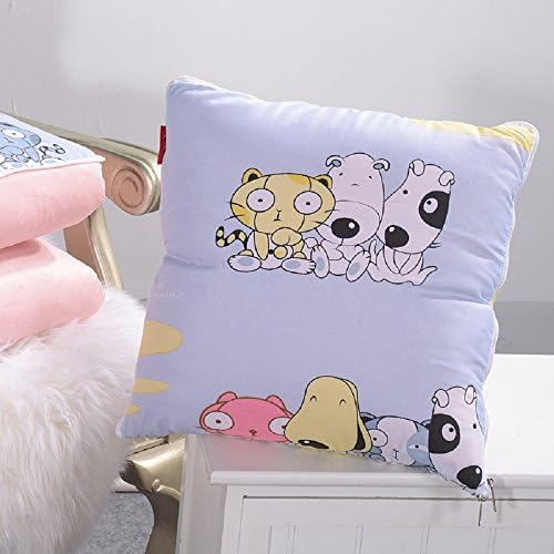Magic Pillow Quilt, Many Color Soft and Comfortable Warm Plush Pillows, Two Sizes Available (Dog Union, 16''x16''(40''x60''))