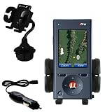 uPro uPro Golf GPS Auto Cup Holder with Car Charger - Uses Gomadic TipExchange