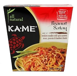 Ka-Me Noodle Box, Peanut Satay, 11.6-Ounce Microwavable Cartons (Pack of 6)