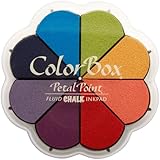 Clearsnap Colorbox Fluid Chalk Petal Point Option Inkpad, Primary Pastels, 8 Colors Per Pad