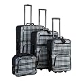 Rockland 4-pc. Luggage Set - Black Cross
