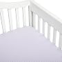 Pinzon Baby 200-Thread-Count 100% Cotton Percale Gingham Crib Fitted Sheet, Purple