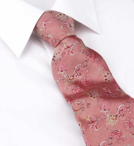 Autograph Pure Silk Floral Pattern Tie by Timothy Everest