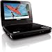 Philips 7″ PAL/NTSC Region Free Code Free Zone Free Portable DVD Player, Play Any Region DVD, Dual Voltage 110-220 Volts (Free LiteFuze 220 Volts Plug)