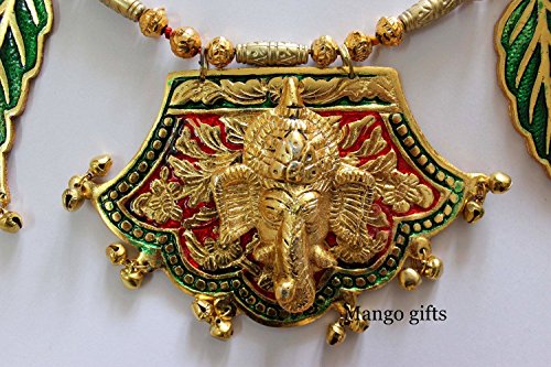 Ganpati Shubh Labh Bandanwar Handcrafted Multicolour Door Hanging Toran 33 Inches Approx