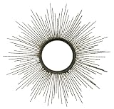 Noble House Home Accents Sunshine Burst Mirror
