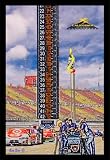 BooBoo California Speedway Pit Road Pencil Drawing Style Print 8 X 10