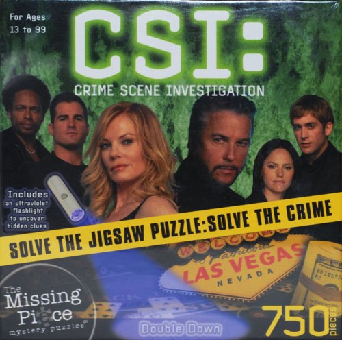 Csi Crime Scene Investigation 750 Piece Mystery Puzzle Double Down Csi Crime Scene Investigation 750 Piece Mystery Puzzle Double Down