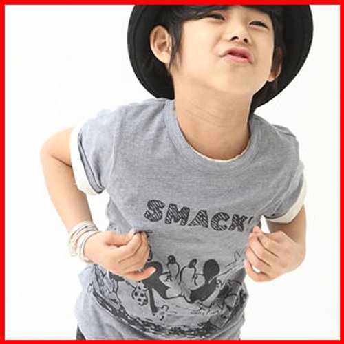 【ＣＨＵ～LOVEマウス半袖ベビー・キッズ・ジュニアＴシャツ】100cm/110cm/120cm/130cm/140cm/150cm/160cm【韓国子供服 SLASYSスラシス】【2012 春】【ダンス】