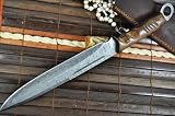 Hunting Knife - Damascus Steel - Handmade Knife - Work of Art