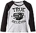 True Religion Boys' Raglan Motto Long Sleeve Tee