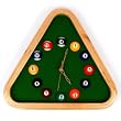 Trademark 12.75-Inch Pool Rack Quartz Clock with Solid Wood Frame